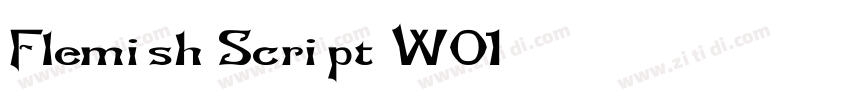 Flemish Script W01字体转换